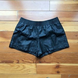 Club Monaco pleather short